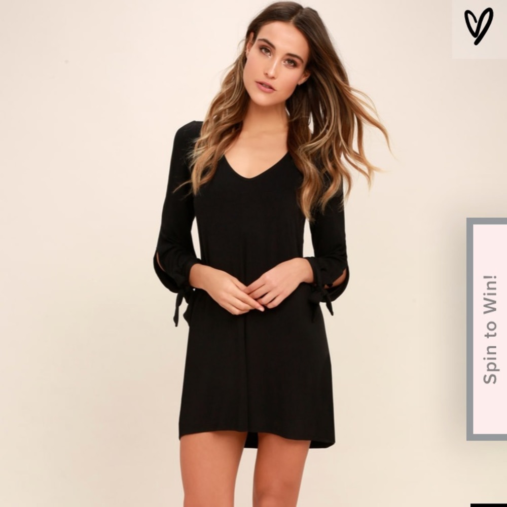 Lulu’s black shift dress NWT